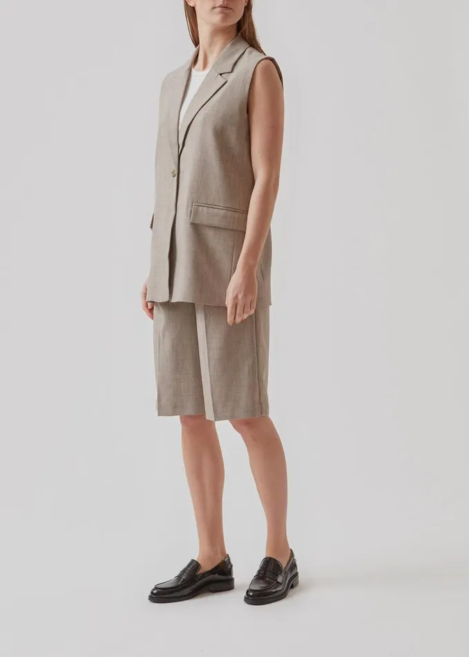 Women Modstrm Vests RaphaelMD Vest Beige Melange