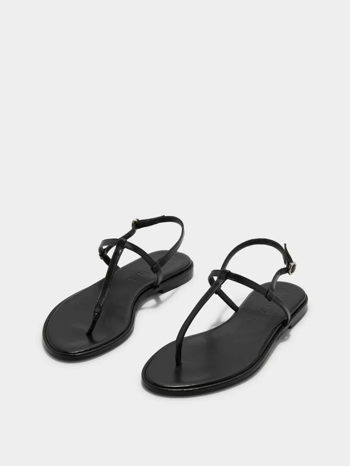 Women Nala Leather Sandals Aeyde Flat Sandals