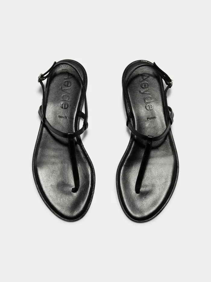 Women Nala Leather Sandals Aeyde Flat Sandals