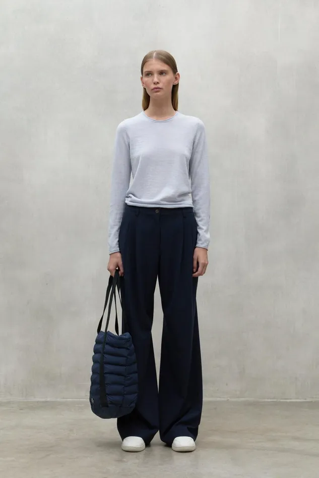 Women Navy Blue Pad Tote Bag Ecoalf Handbags
