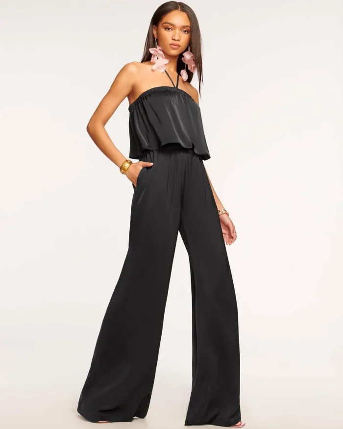 Women Norah Halter Jumpsuit Black Ramy Brook Dresses