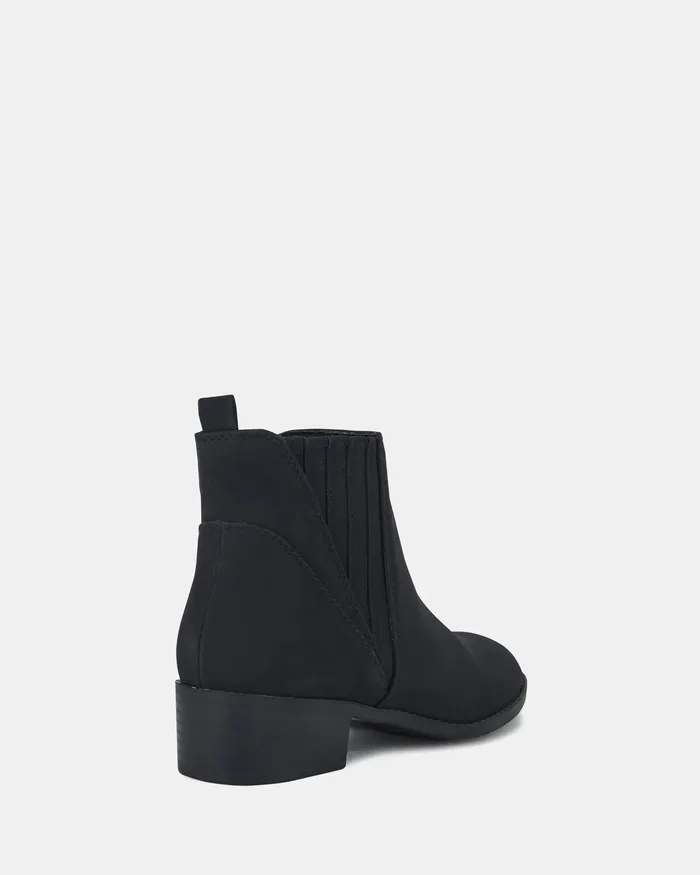 Women NOVO Shoes DILLION BLACK Flat Boots Ankle Boots