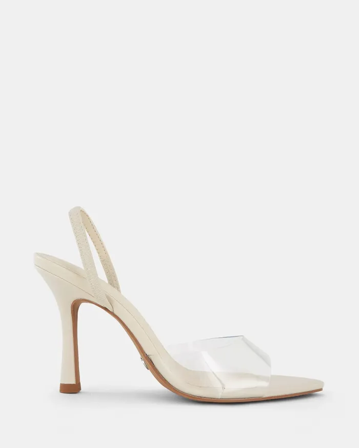 Women NOVO Shoes MADONNA CREAM High Heels Party