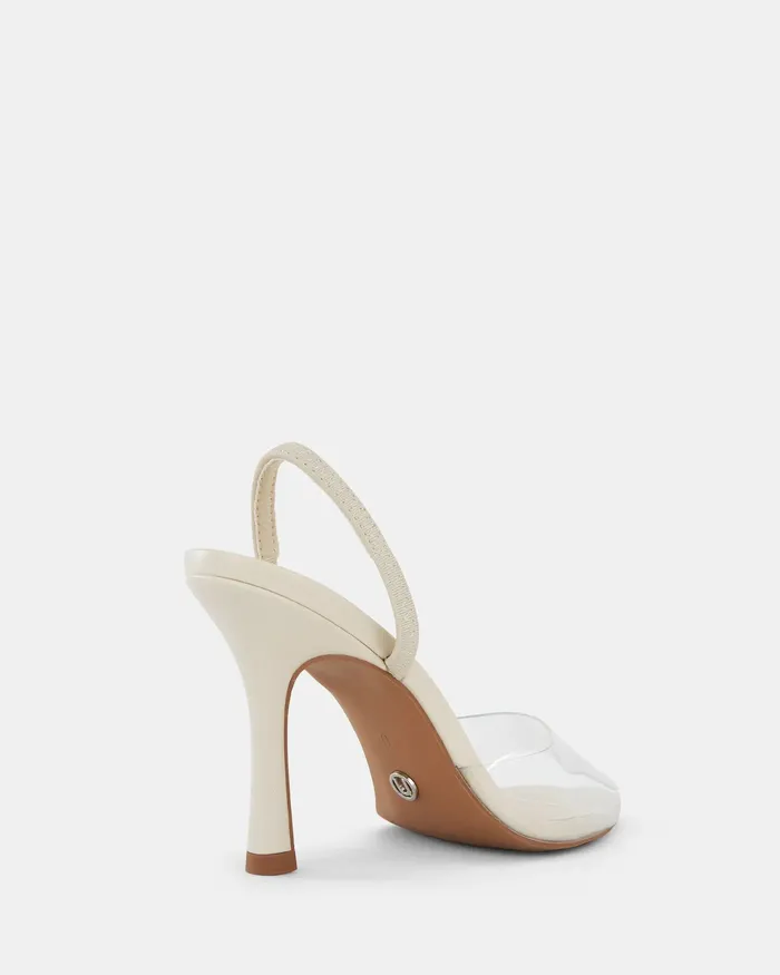 Women NOVO Shoes MADONNA CREAM High Heels Party