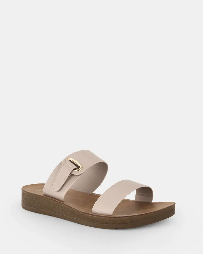 Women NOVO Shoes SARAI ALMOND Sandals Flat Sandals