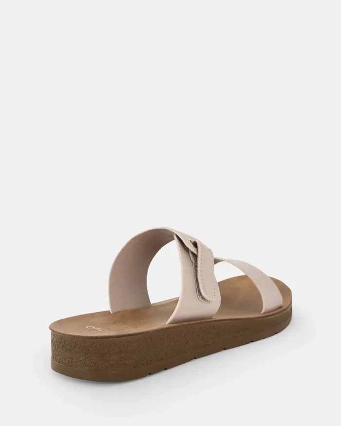 Women NOVO Shoes SARAI ALMOND Sandals Flat Sandals