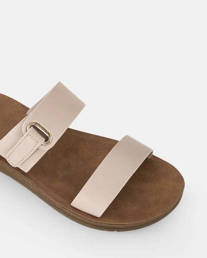 Women NOVO Shoes SARAI ALMOND Sandals Flat Sandals