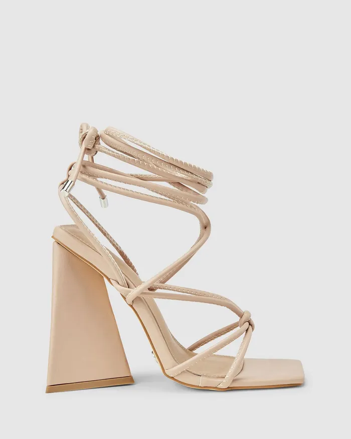Women NOVO Shoes ZONAL Nude High Heels Party