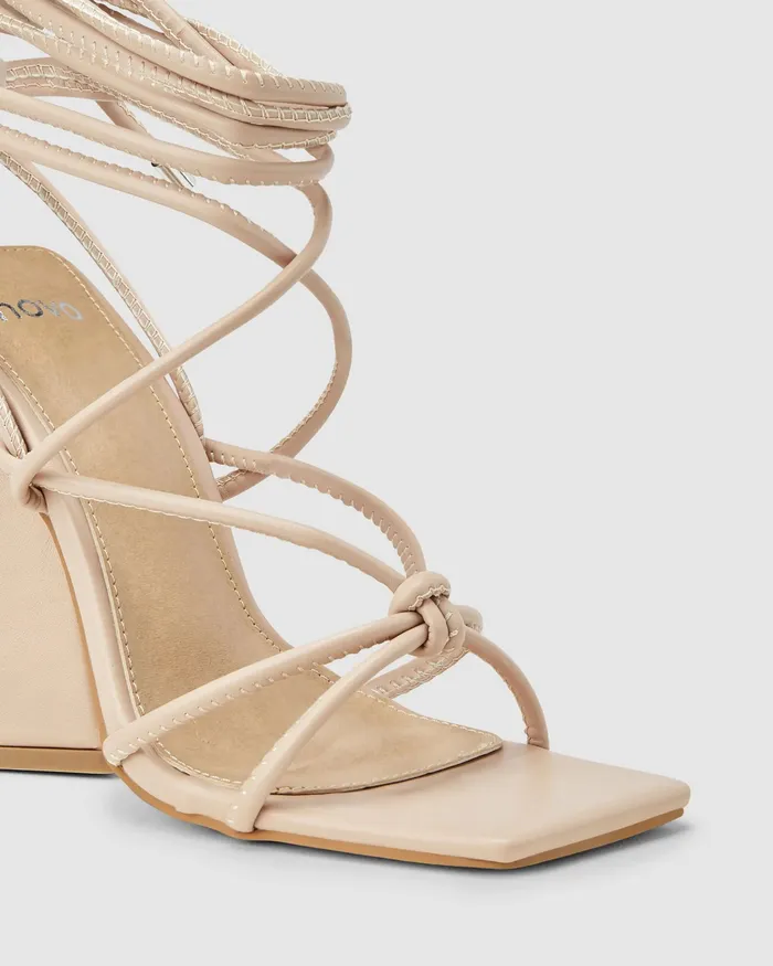 Women NOVO Shoes ZONAL Nude High Heels Party
