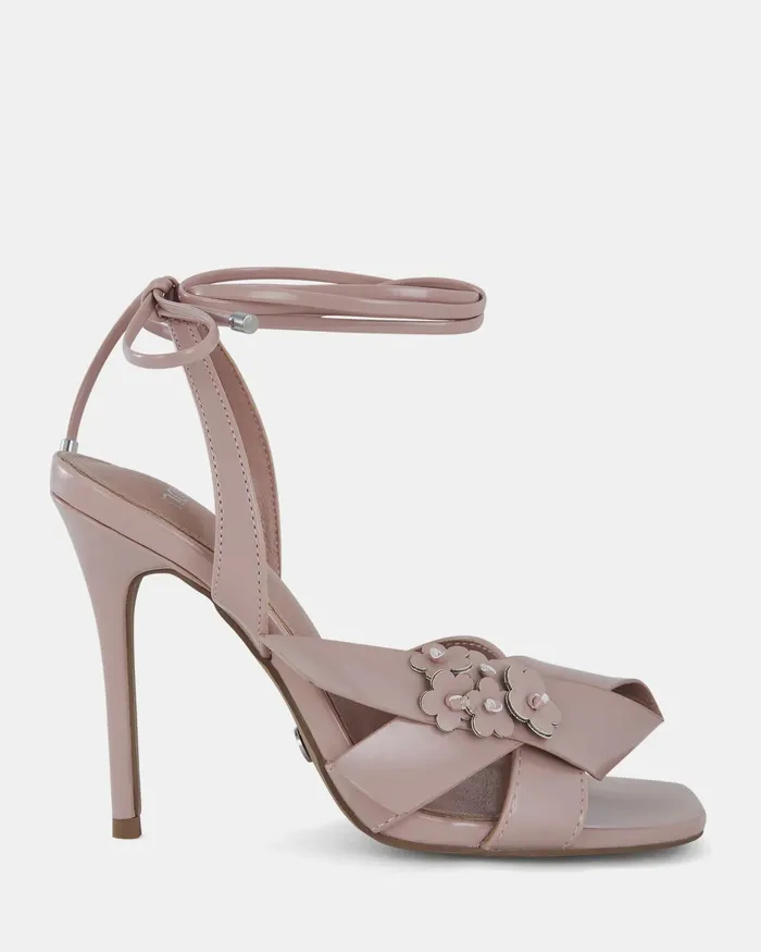 Women NOVO Shoes ZPACEY PEACH Open Toe Heels Party