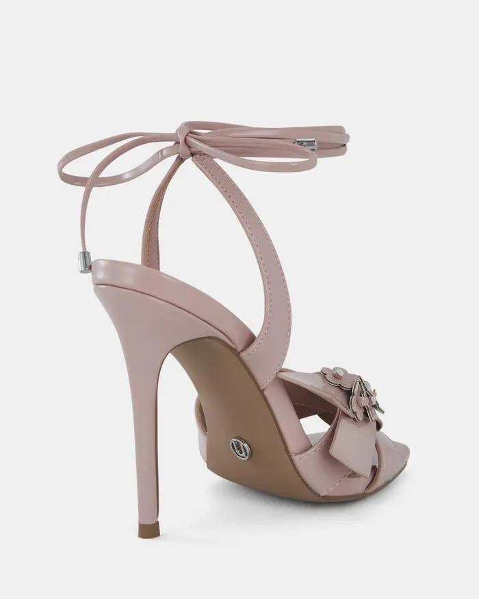 Women NOVO Shoes ZPACEY PEACH Open Toe Heels Party