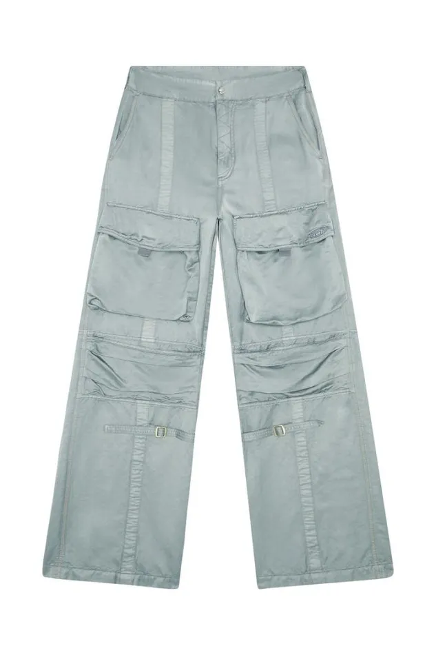 Women PMoon Grey Diesel Trousers And Shorts Women PMoon Grey Diesel Trousers And Shorts