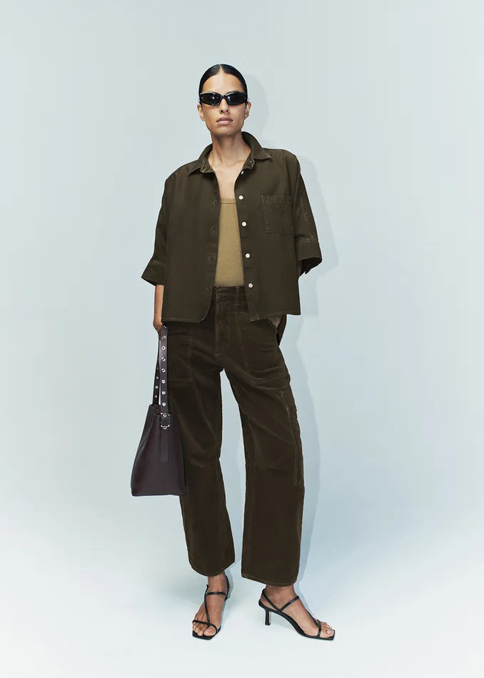 Women Pants Citizens Of Humanity Marcelle Low Slung Easy Cargo Corduroy In Costes