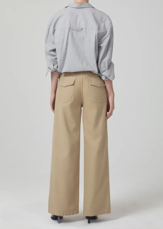 Women Pants Citizens Of Humanity Paloma Utility Trouser In Khaki Classic