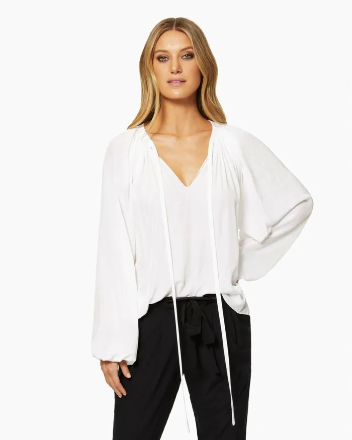 Women Paris Long Sleeve Blouse Black Ramy Brook Tops Women Paris Long Sleeve Blouse Black Ramy Brook Tops