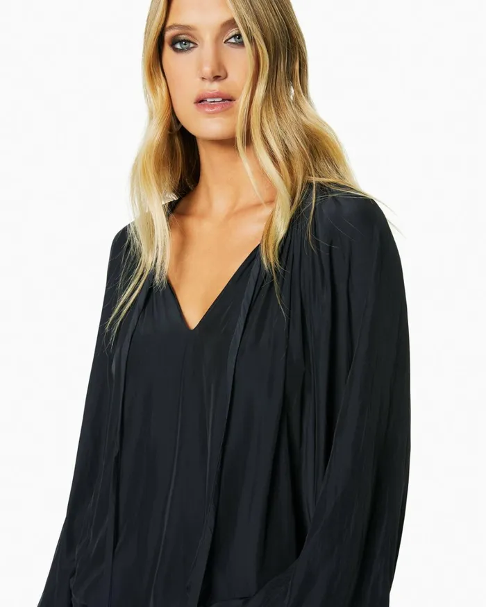 Women Paris Long Sleeve Blouse Black Ramy Brook Tops Women Paris Long Sleeve Blouse Black Ramy Brook Tops