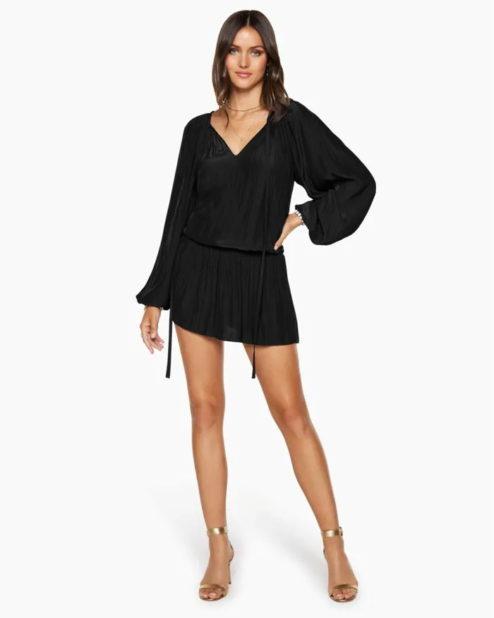 Women Paris Smocked Mini Dress Black Ramy Brook Dresses Women Paris Smocked Mini Dress Black Ramy Brook Dresses