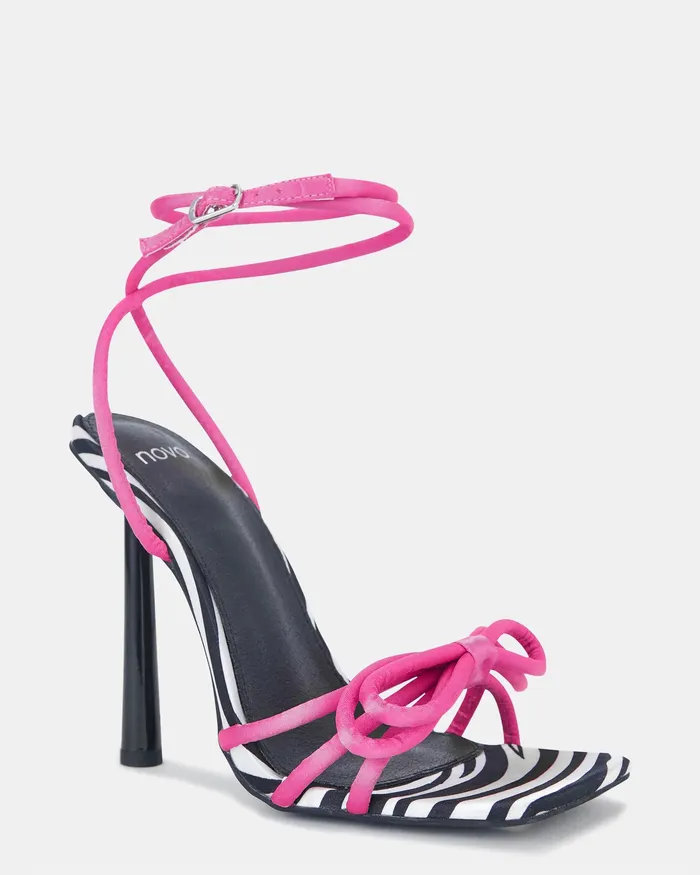 Women Party NOVO Shoes ZALAMITY ZEBRA MULTI Stilettos