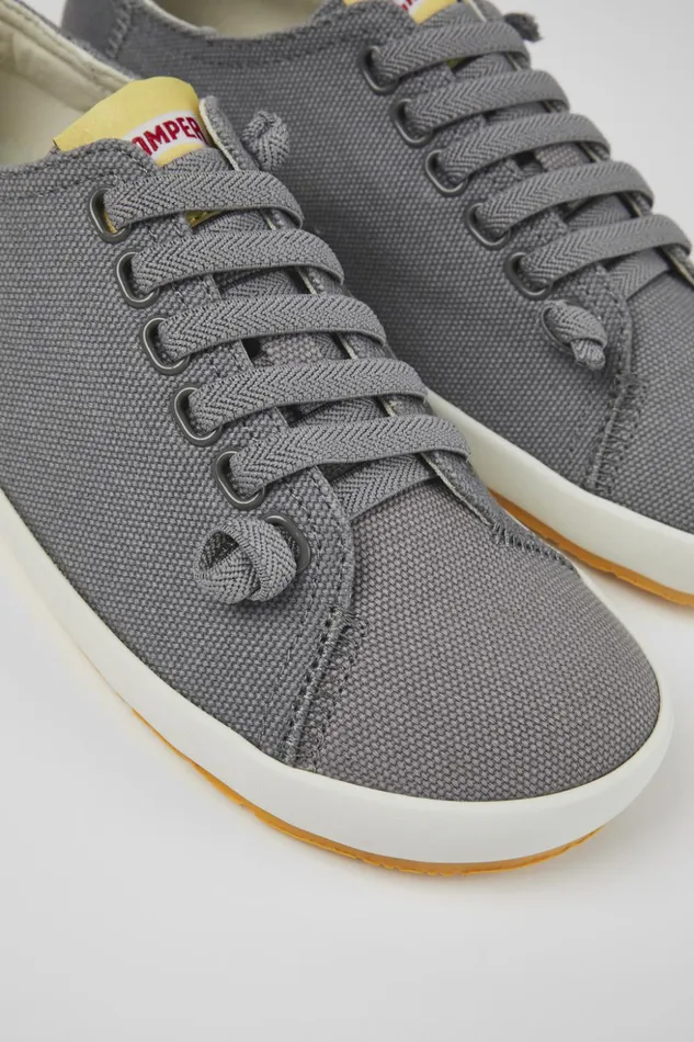 Women Peu Rambla Gray Textile Sneaker Camper Sneakers
