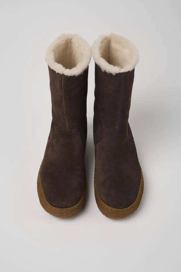 Women Peu Terreno Brown Nubuck Boots Camper Boots Women Peu Terreno Brown Nubuck Boots Camper Boots