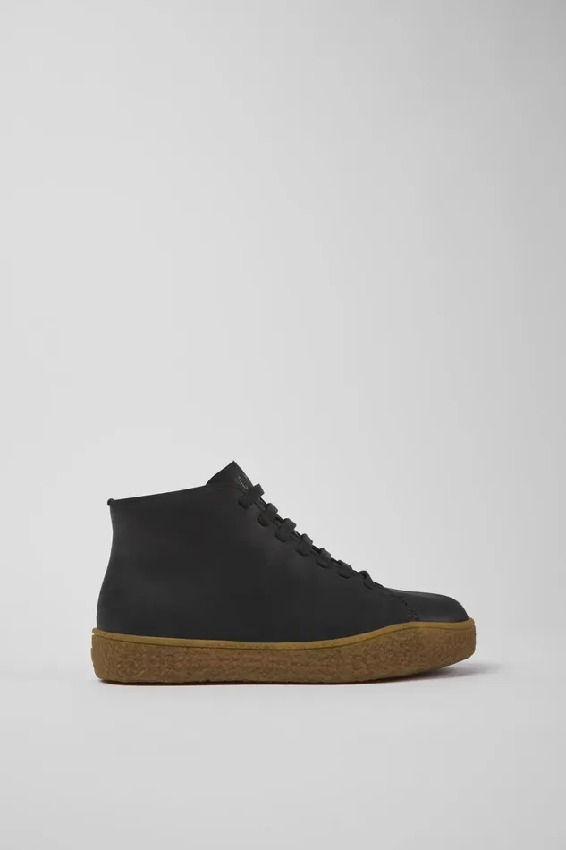 Women Peu Terreno HYDROSHIELD Black Leather Shoes Camper Ankle Boots Women Peu Terreno HYDROSHIELD Black Leather Shoes Camper Ankle Boots