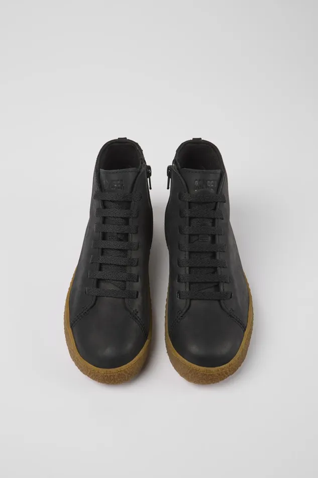 Women Peu Terreno HYDROSHIELD Black Leather Shoes Camper Ankle Boots Women Peu Terreno HYDROSHIELD Black Leather Shoes Camper Ankle Boots