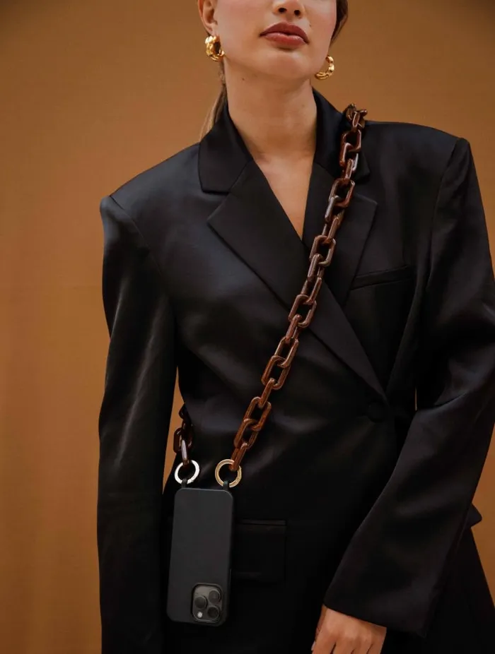 Women Phone Straps Bobbies Firenze Brown Jasper
