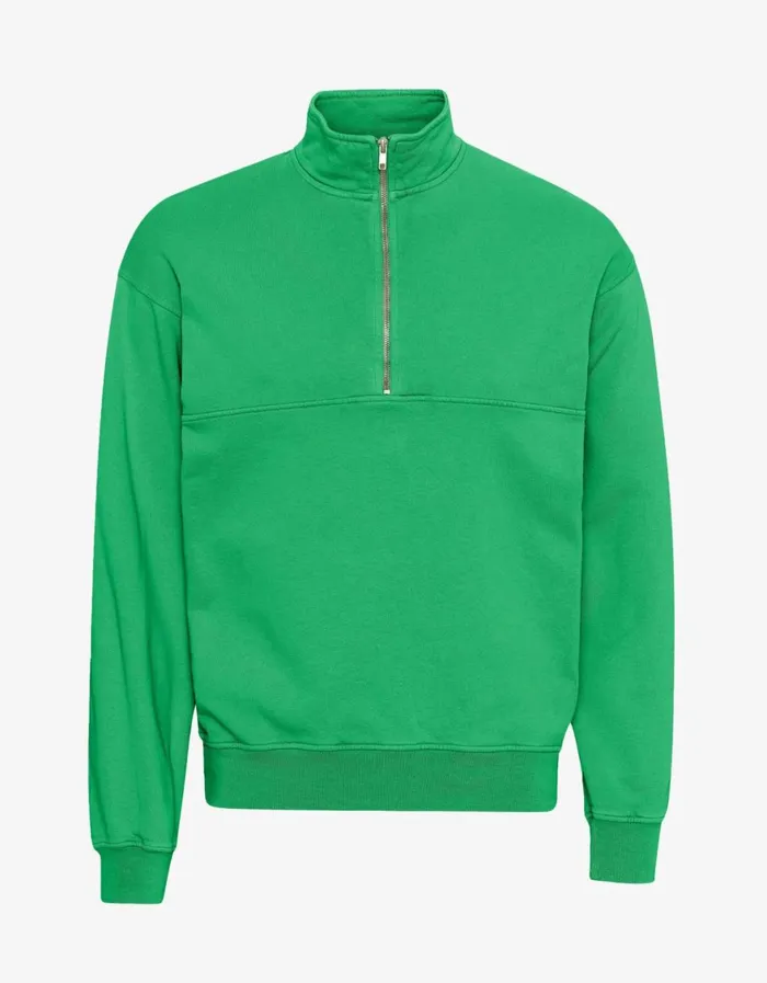 Women Quarter Zips Colorful Standard Organic Quarter Zip Kelly Green