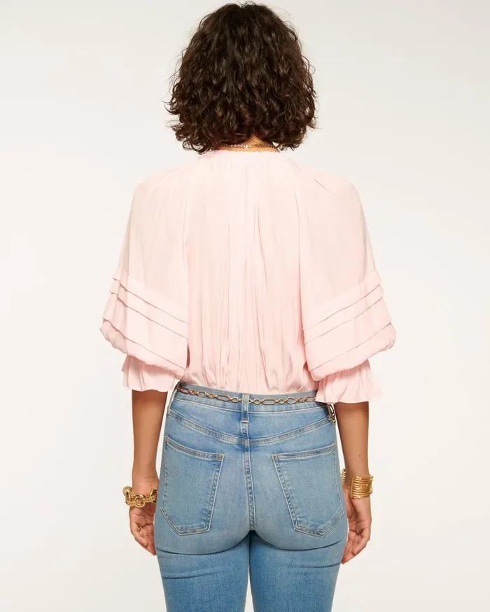 Women Randi Puff Sleeve Top Spruce Ramy Brook Tops Women Randi Puff Sleeve Top Spruce Ramy Brook Tops