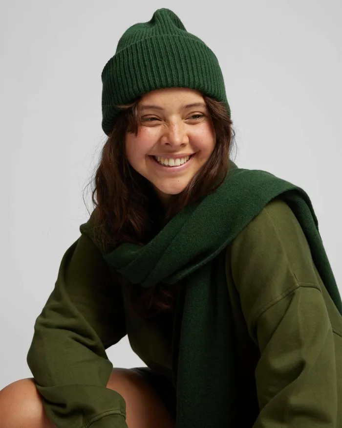Women Scarves Colorful Standard Merino Wool Scarf Coffee Brown
