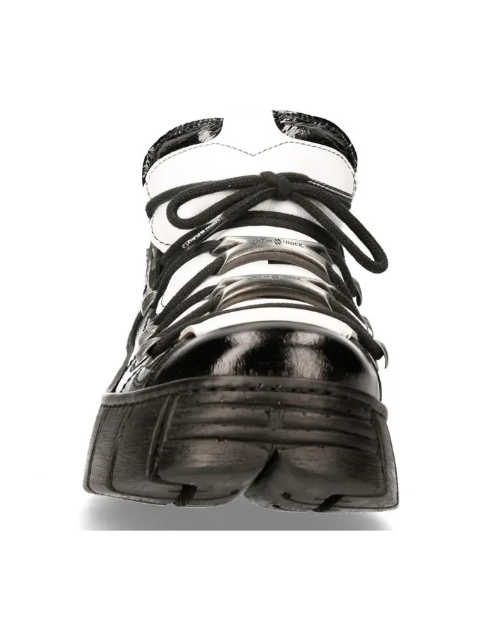 Women Shoe Black Tower With Laces MWall120nS2 New Rock Sneakers Women Shoe Black Tower With Laces MWall120nS2 New Rock Sneakers