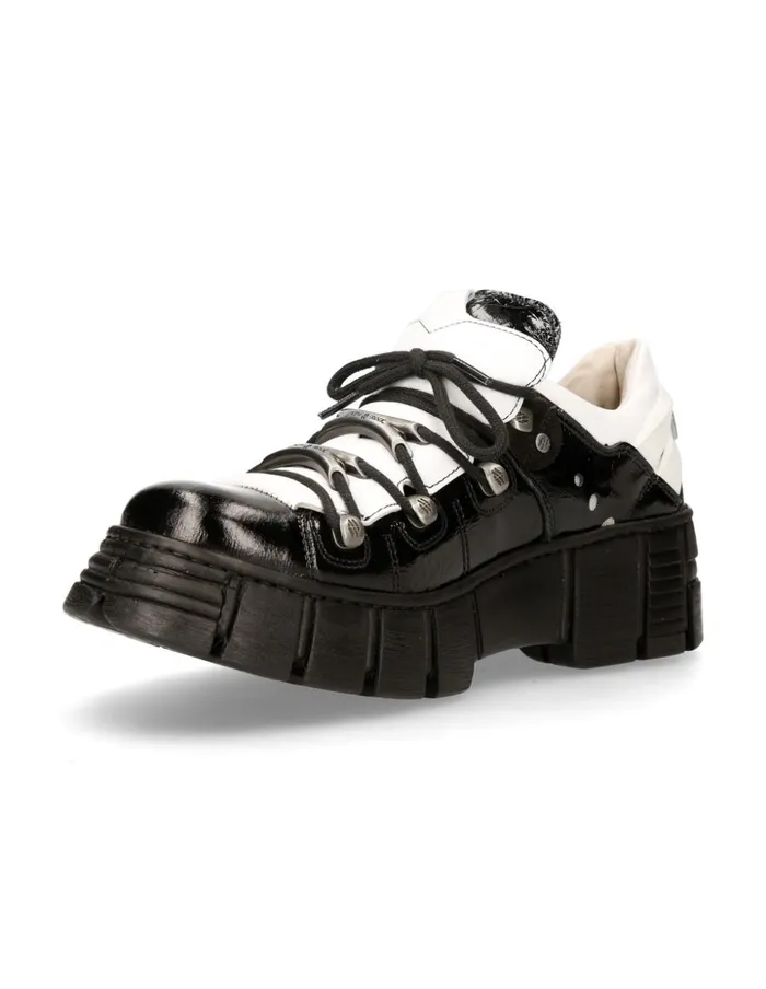 Women Shoe Black Tower With Laces MWall120nS2 New Rock Sneakers Women Shoe Black Tower With Laces MWall120nS2 New Rock Sneakers