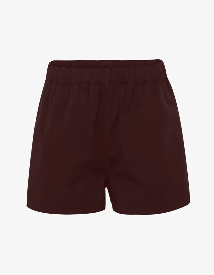 Women Shorts Colorful Standard Women Organic Twill Shorts Oxblood Red