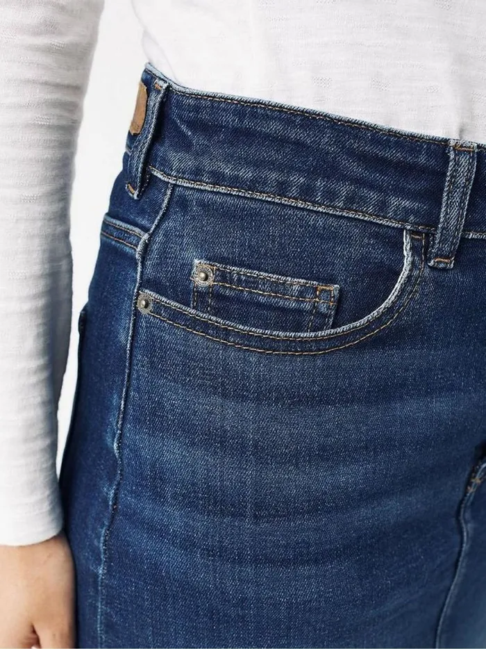 Women Skirts Fat Face Blue Hope Denim Skirt