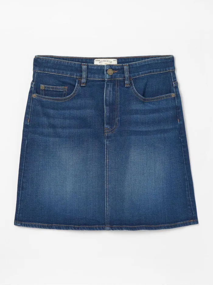 Women Skirts Fat Face Blue Hope Denim Skirt
