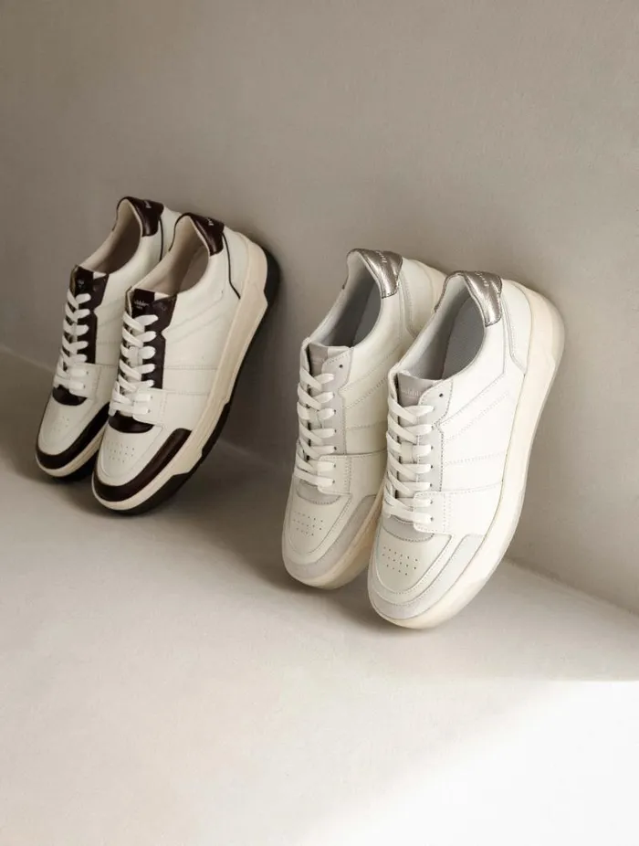 Women Sneakers Bobbies Miley Off White and Cosmic Grey Women Sneakers Bobbies Miley Off White and Cosmic Grey
