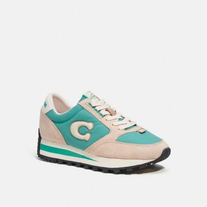 Women Sneakers Coach Runner Sneaker Bright Greenchalk