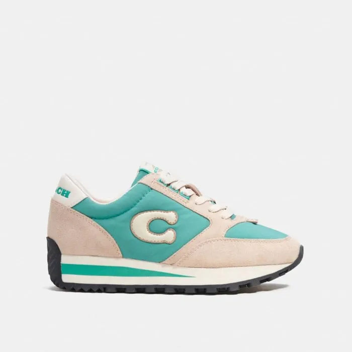 Women Sneakers Coach Runner Sneaker Bright Greenchalk