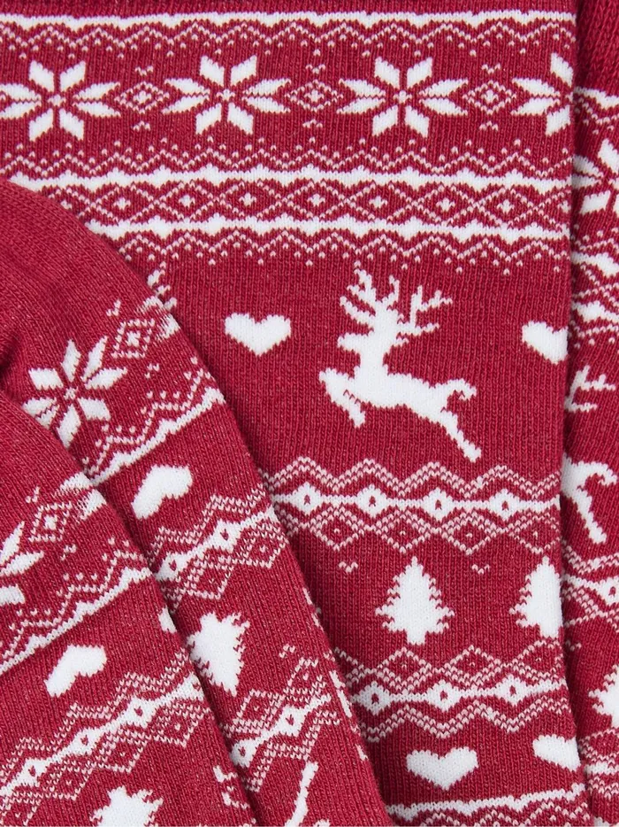 Women Socks and Tights Fat Face Red Reindeer Fairisle Pattern Socks 1 Pack Women Socks and Tights Fat Face Red Reindeer Fairisle Pattern Socks 1 Pack