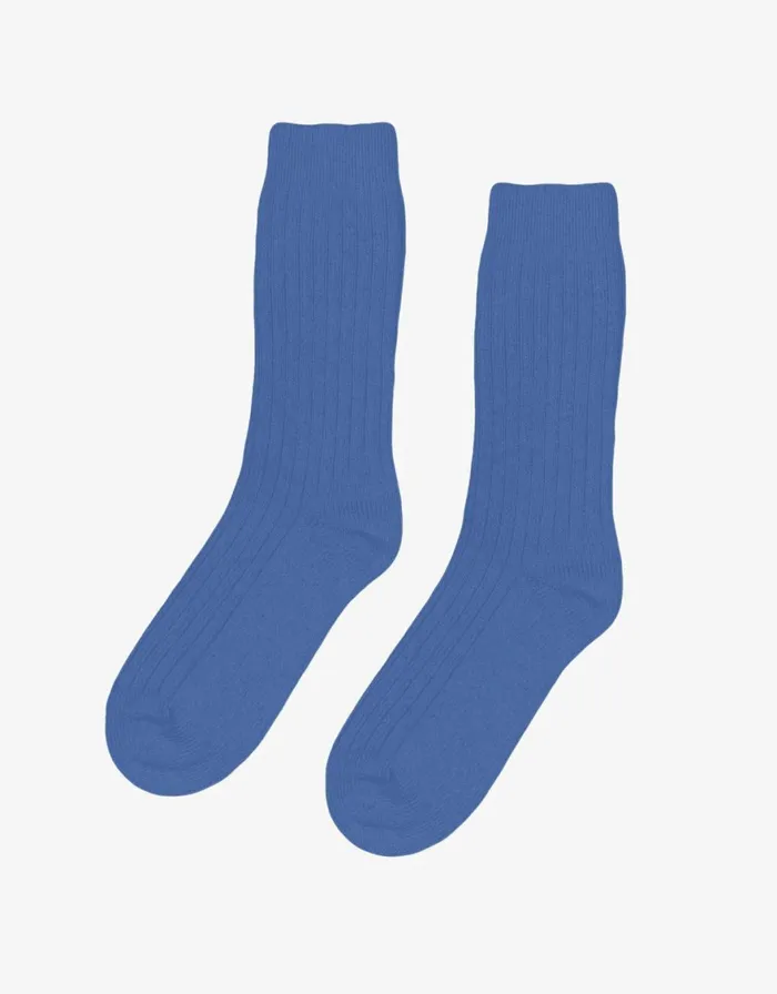Women Socks Colorful Standard Merino Wool Blend Sock Pacific Blue