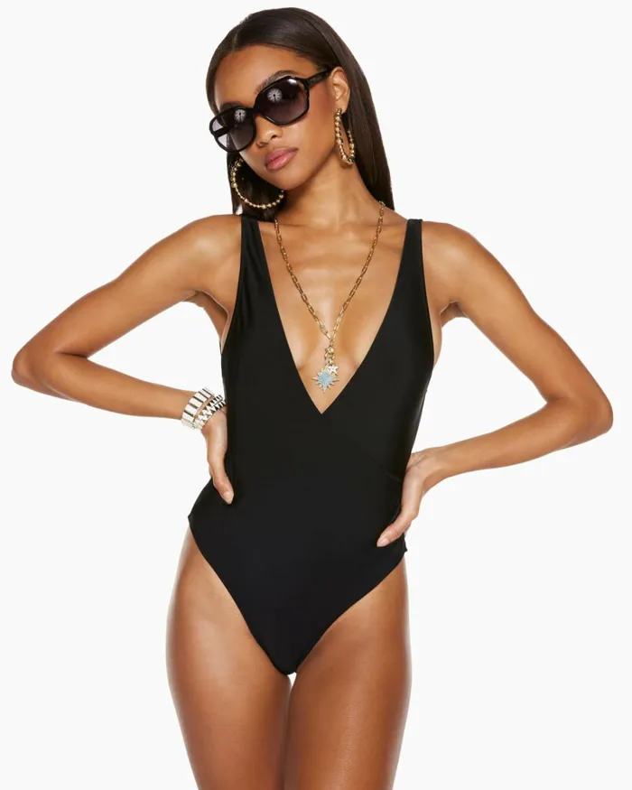 Women Soren VNeck One Piece Swimsuit White Ramy Brook Swimwear Women Soren VNeck One Piece Swimsuit White Ramy Brook Swimwear