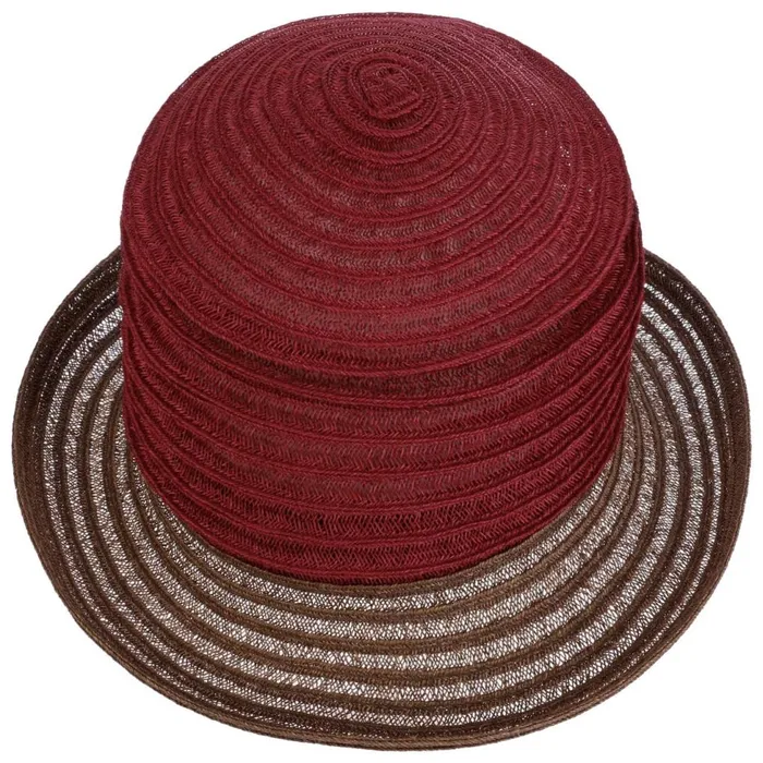 Women Straw Hats Mayser Belma New Pleated Hat Burgundy Women Straw Hats Mayser Belma New Pleated Hat Burgundy