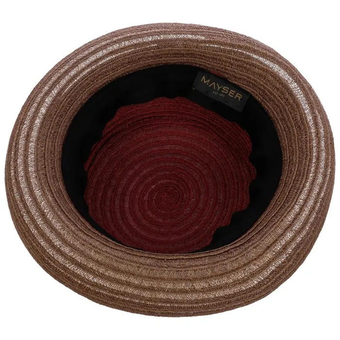 Women Straw Hats Mayser Belma New Pleated Hat Burgundy Women Straw Hats Mayser Belma New Pleated Hat Burgundy