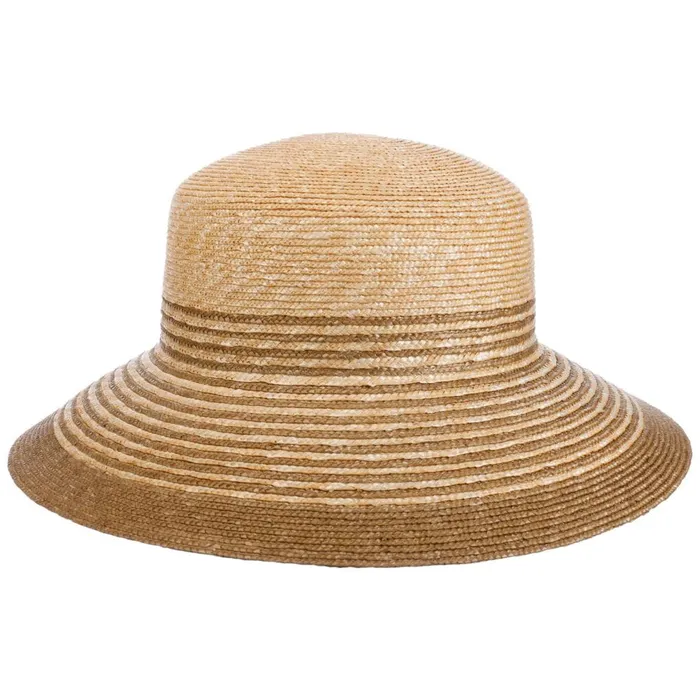 Women Straw Hats Mayser Clea Twotone Straw Hat With UV Protection Natural Beige