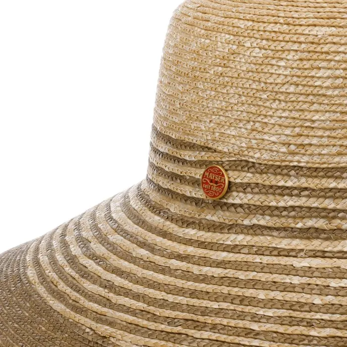Women Straw Hats Mayser Clea Twotone Straw Hat With UV Protection Natural Beige Women Straw Hats Mayser Clea Twotone Straw Hat With UV Protection Natural Beige