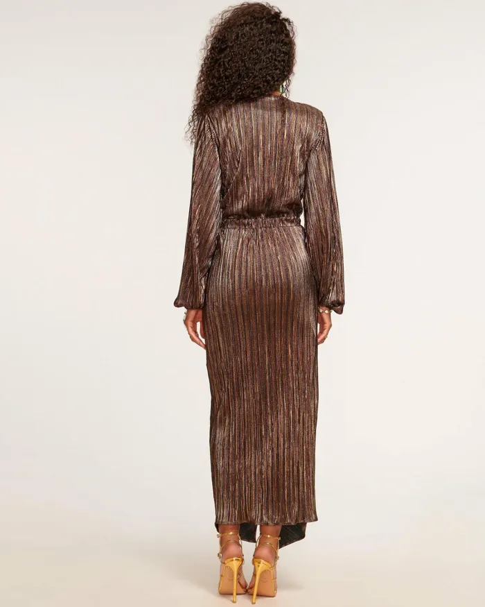 Women Sutton Long Sleeve Maxi Dress Neutral Lame Ramy Brook Dresses Women Sutton Long Sleeve Maxi Dress Neutral Lame Ramy Brook Dresses