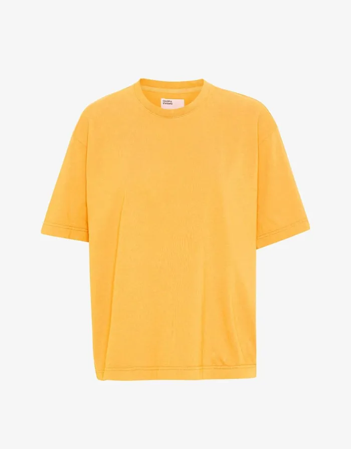 Women TShirts Colorful Standard Oversized Organic TShirt Burned Yellow