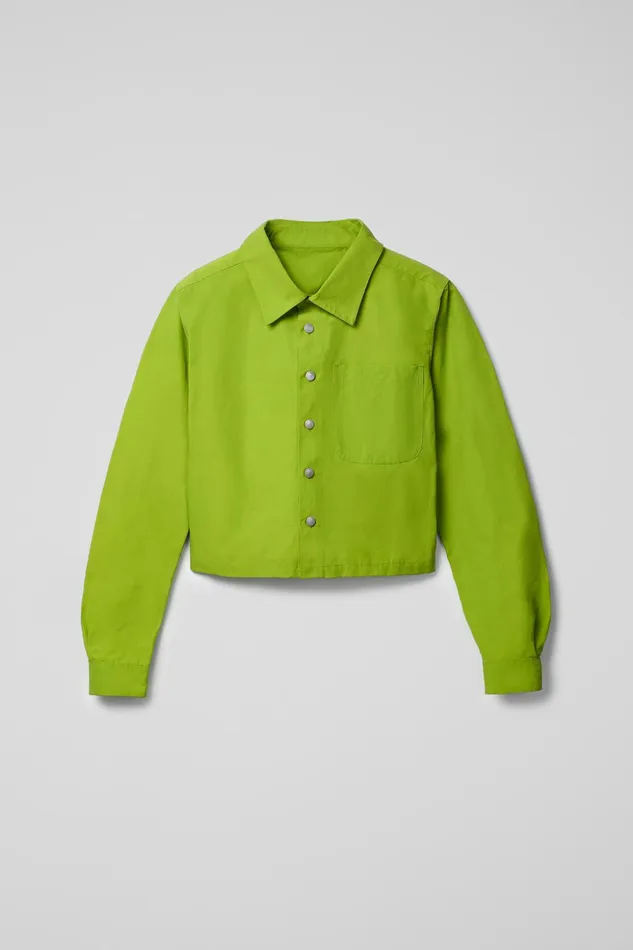 Women Tech Shirt Green CottonNylon Shirt Camper Tops Women Tech Shirt Green CottonNylon Shirt Camper Tops