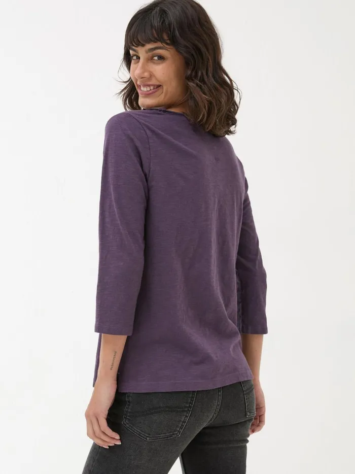 Women Tops and TShirts Fat Face Purple Porter TShirt