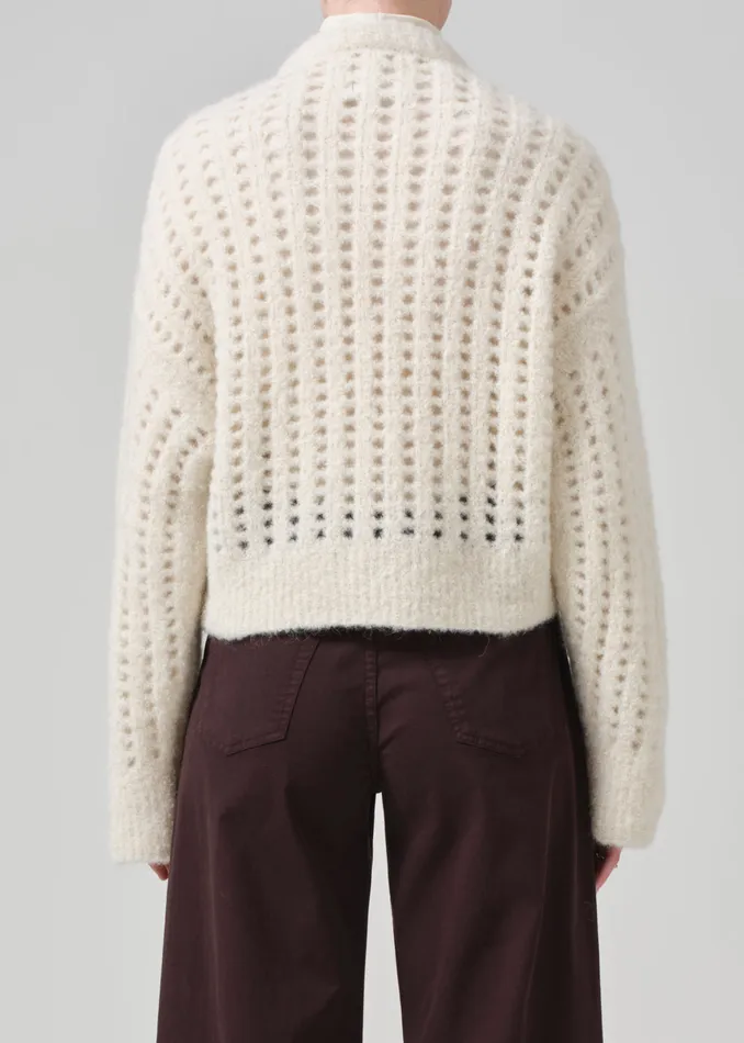 Women Tops Citizens Of Humanity Ailani Crewneck Sweater In Cream